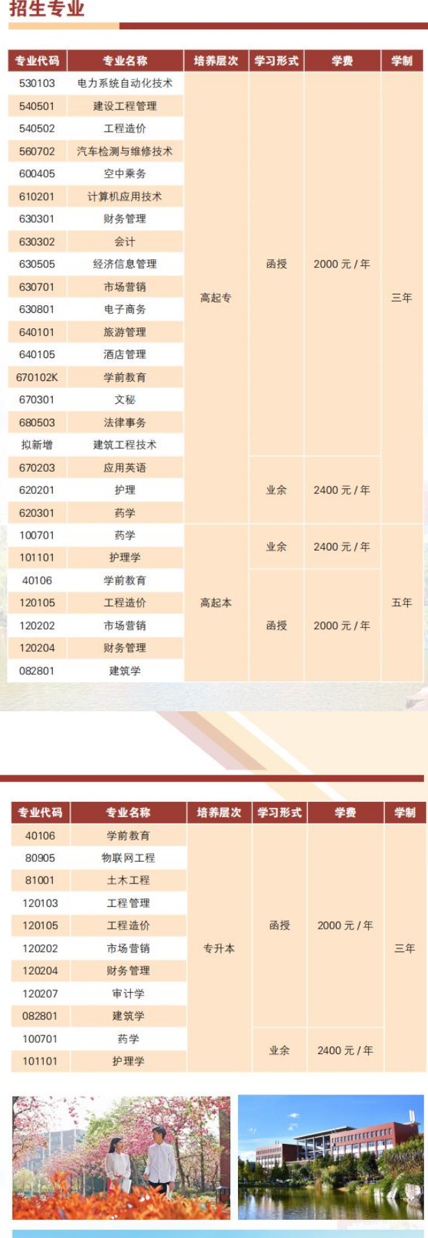 云南经济管理学院2020年成考招生简章