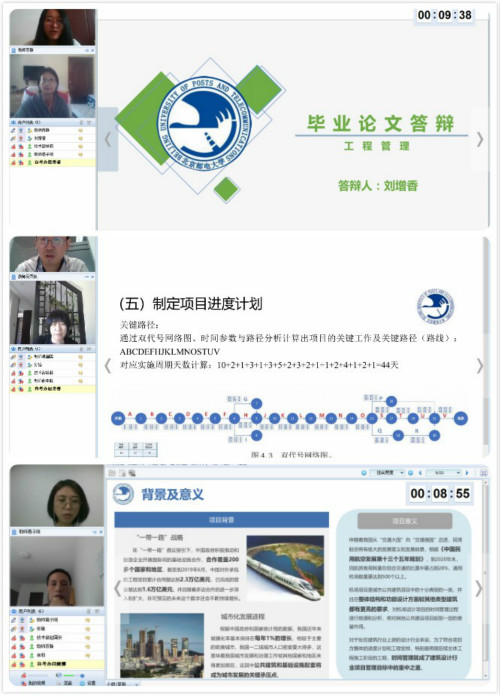 2020年上半年北京邮电大学自考网上答辩结束