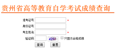 2020年八月贵州成人自考查分时间公布