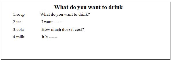 小学习英语《What do you want to drink?》教学设计