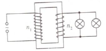安徽成考高起专《理综》真题及答案：变压器输人端的交流电压e=220√2sinV，此交流电的周期为________s。在输出端连接有两个相同的阻值均为11Ω 的灯泡.当n₁/n₂=40