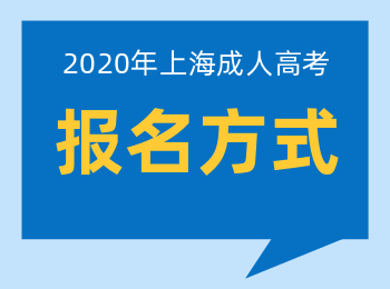 2020年上海专升本成考报名方法