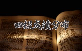 四级成绩分布