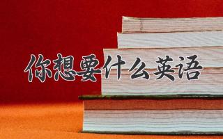 你想要什么英语