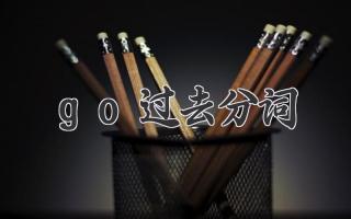 go过去分词