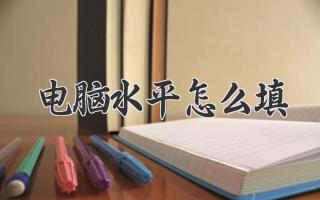 电脑水平怎么填