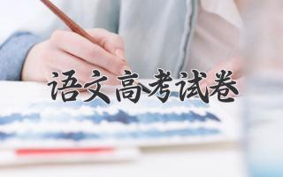 语文高考试卷