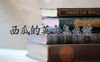 西瓜的英文怎么读