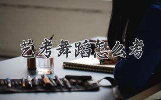艺考舞蹈怎么考