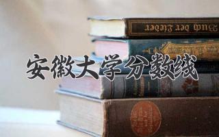 安徽大学分数线