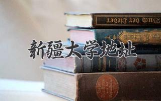 新疆大学地址