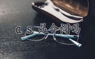as是介词吗