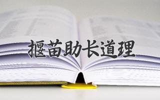 揠苗助长道理