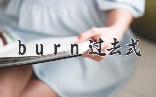 burn过去式