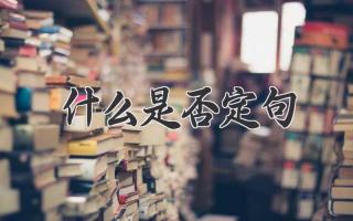 什么是否定句