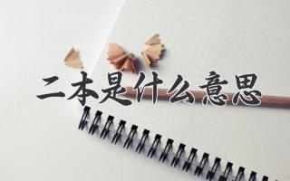 二本是什么意思