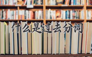 什么是过去分词
