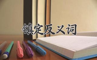镇定反义词