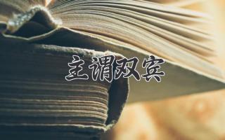 主谓双宾