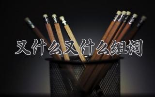 又什么又什么组词