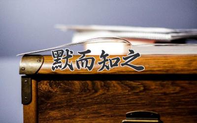 默而知之