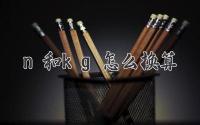 n和kg怎么换算
