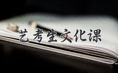 艺考生文化课