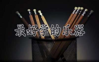 最好学的乐器