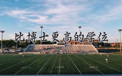 比博士更高的学位