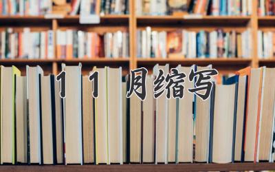 11月缩写