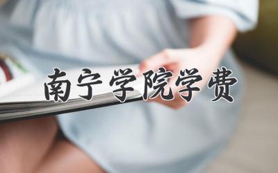 南宁学院学费