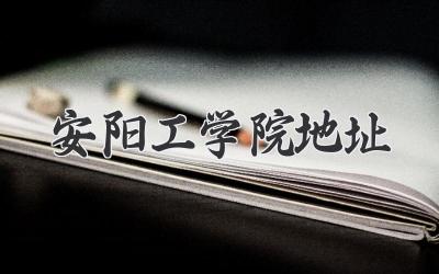 安阳工学院地址