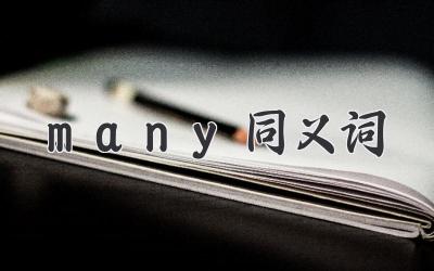 many同义词