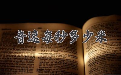 音速每秒多少米