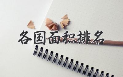 各国面积排名