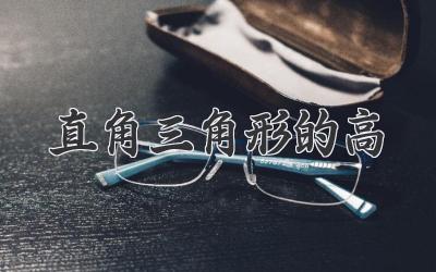 直角三角形的高