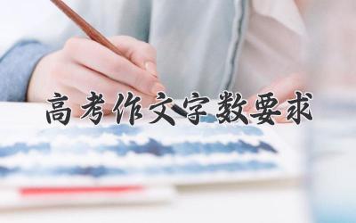 高考作文字数要求