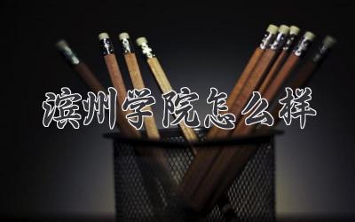 滨州学院怎么样