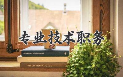 专业技术职务