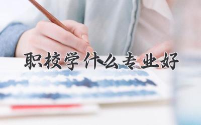 职校学什么专业好