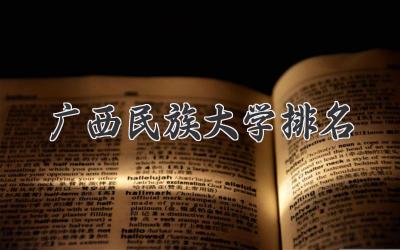 广西民族大学排名