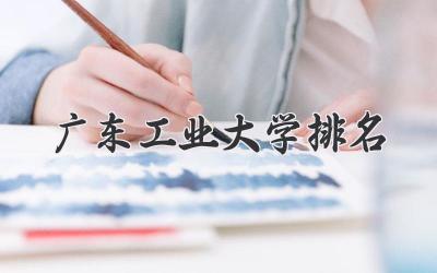 广东工业大学排名