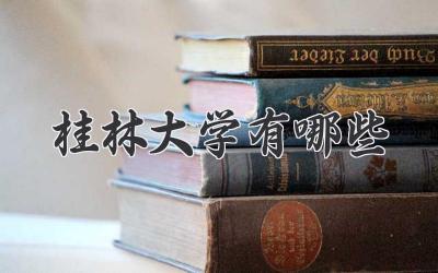 桂林大学有哪些