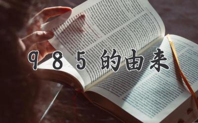 985的由来