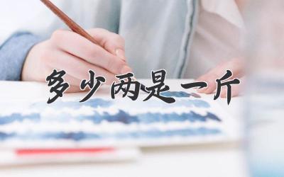 多少两是一斤