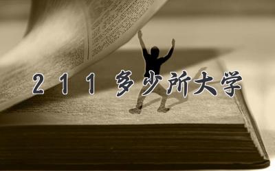 211多少所大学