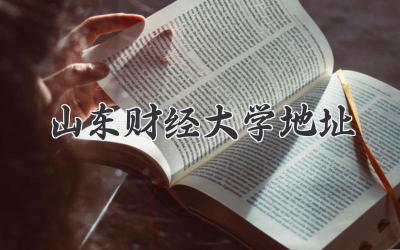 山东财经大学地址