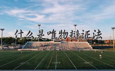 什么是唯物辩证法