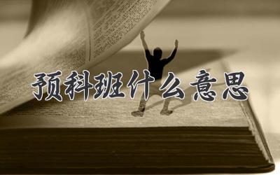 预科班什么意思