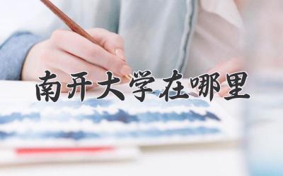 南开大学在哪里